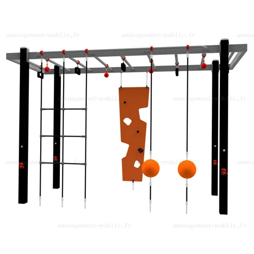 Structure de parcours d’obstacles extérieur